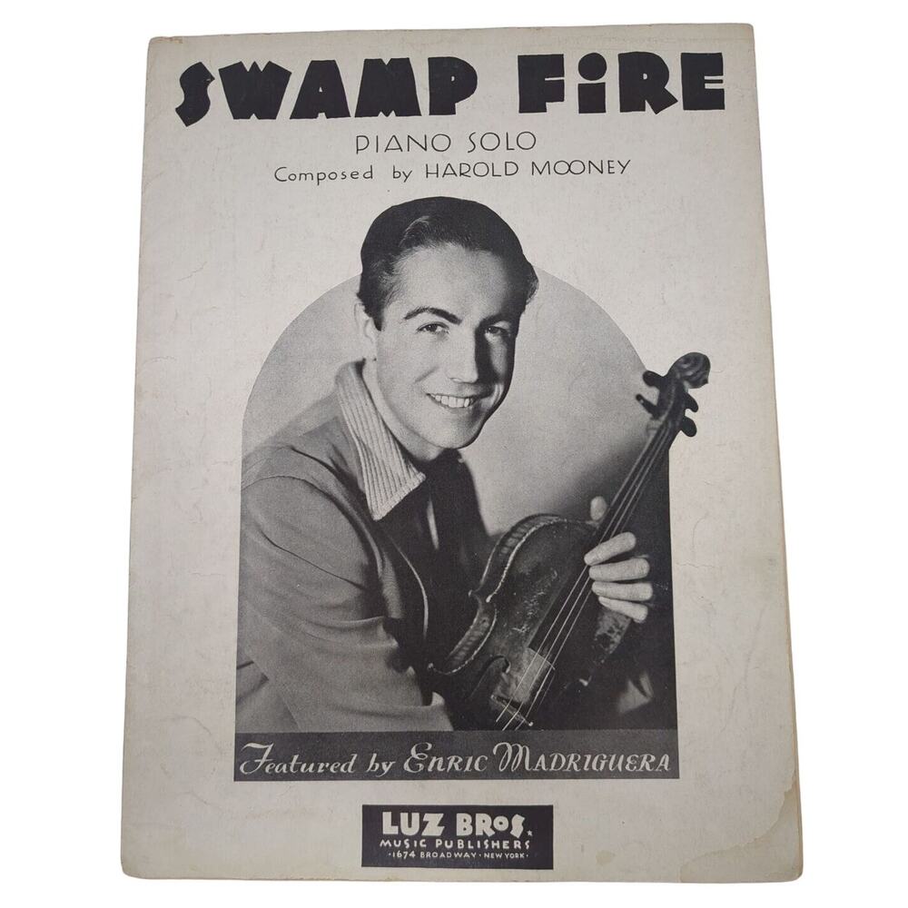 Swamp Fire Sheet‎ Music Piano Solo Featured by Enric Madriguera